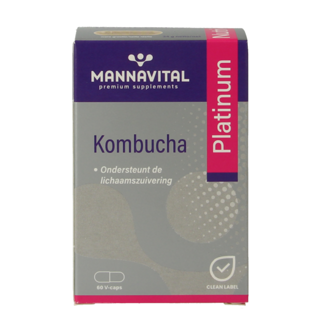 Mannavital Kombucha platinum 60 kapsułek wegetariańskich