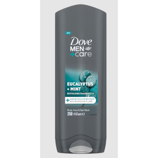 Dove Doccia Uomo + Cura Eucalipto e Menta 250 Millilitri