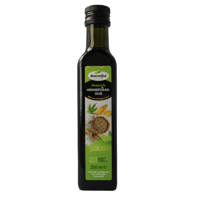 Olio di Semi di Canapa Biologico Omega 3-6-9, 250 Millilitri
