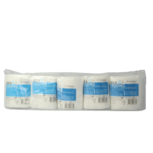 Heka Synthetische Wattebinde 2.75 x 8cm, 5 Rollen