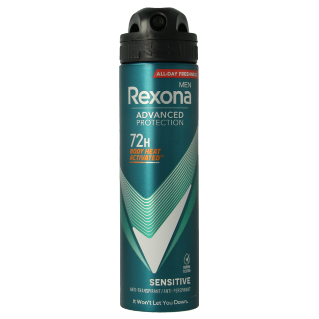 Rexona Deodorante spray 72h sensitive 150 Millilitri