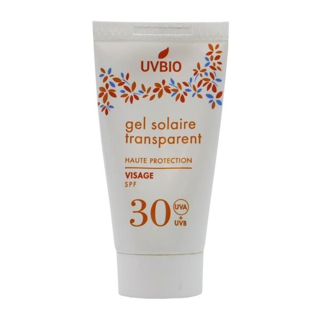 UVBIO Gel solaire visage bio SPF30 30 ml