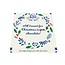 Voor Jou! Tavoletta Augurale Blu di Delft Natale 'all I want' 90 Grammi