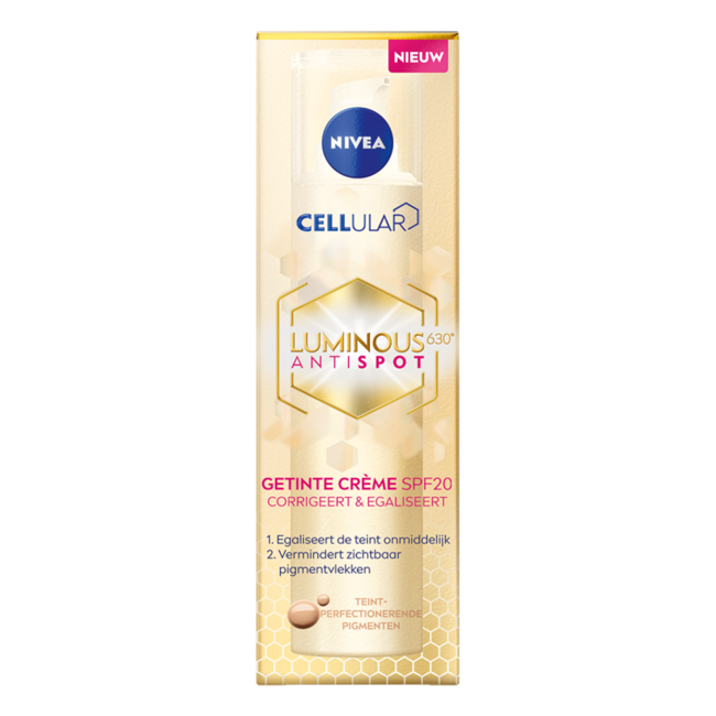 Nivea Luminous 630 getinte dagcreme SPF20 40 Milliliter