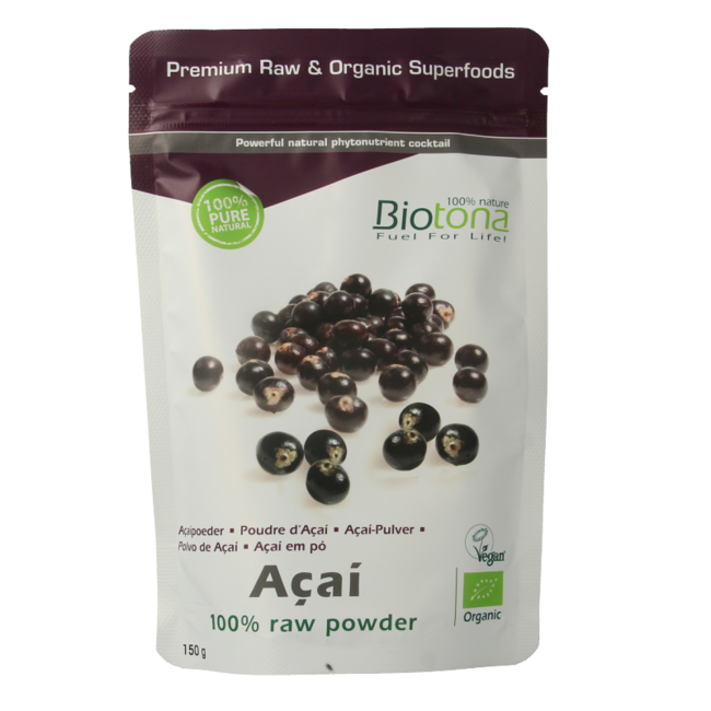 Biotona Acai Rohpulver Bio 150 Gramm