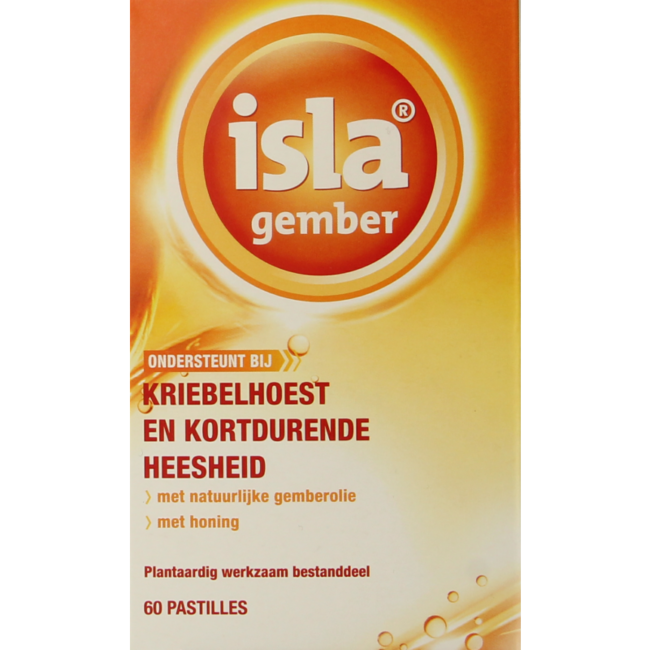 Isla Ginger Throat Lozenges 60 Pastilles