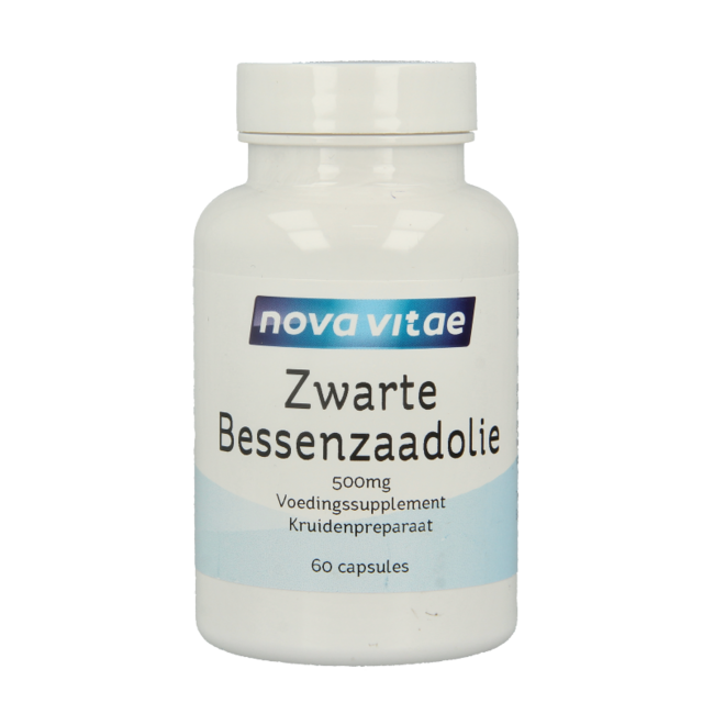 Nova Vitae Zwarte bessenzaad olie 60 Capsules