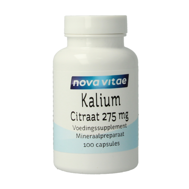 Nova Vitae Citrato de Potasio 275 mg 100 Cápsulas