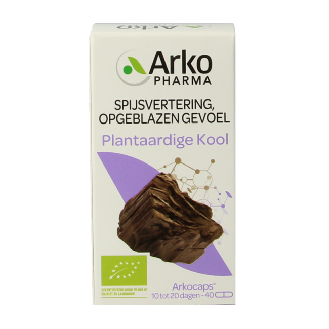 Organic Vegetable Charcoal 40 Capsules