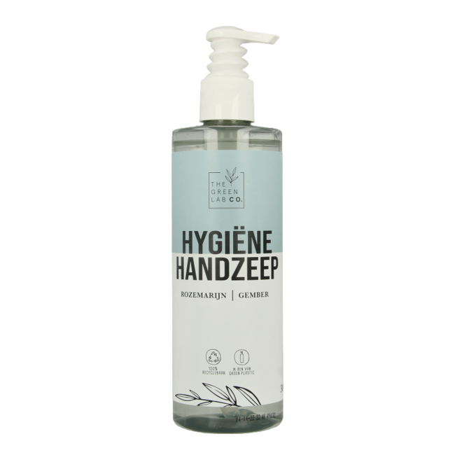 The Green Lab Co Handzeep vloeibaar rozemarijn & gember met pomp 300 Milliliter