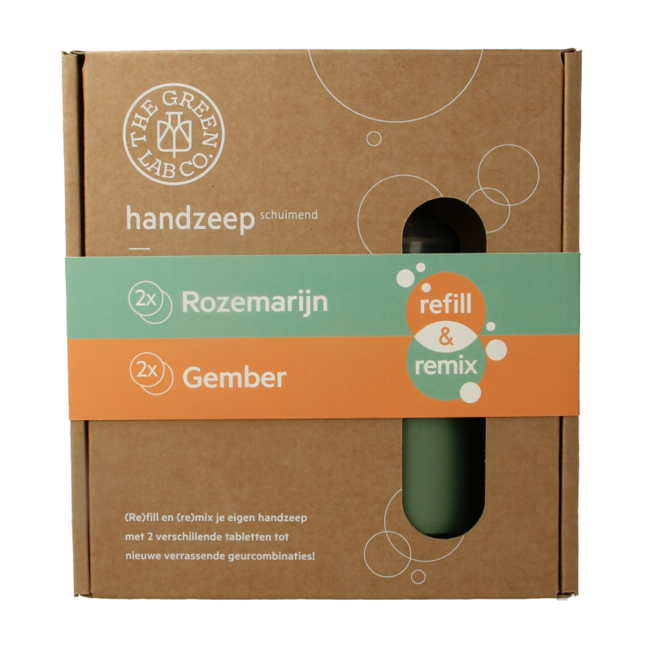 The Green Lab Co Hand Soap premium starter set rosemary & ginger 1 Set