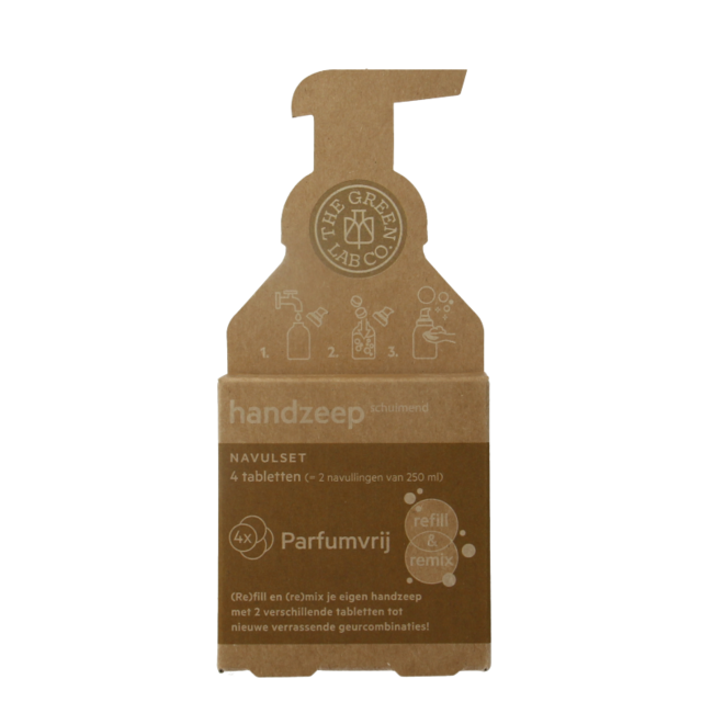 The Green Lab Co Fragrance-Free Hand Soap Refill Set 4 Pack