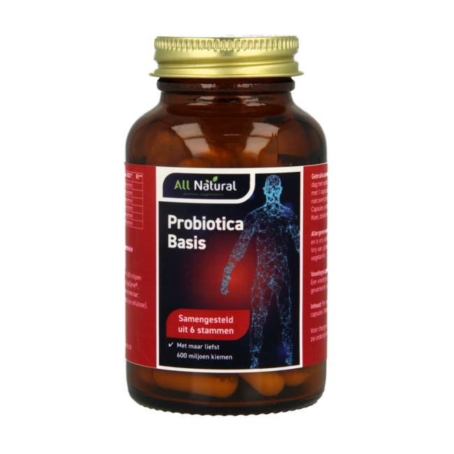 All Natural Probiotica basis 60 Vegetarische capsules