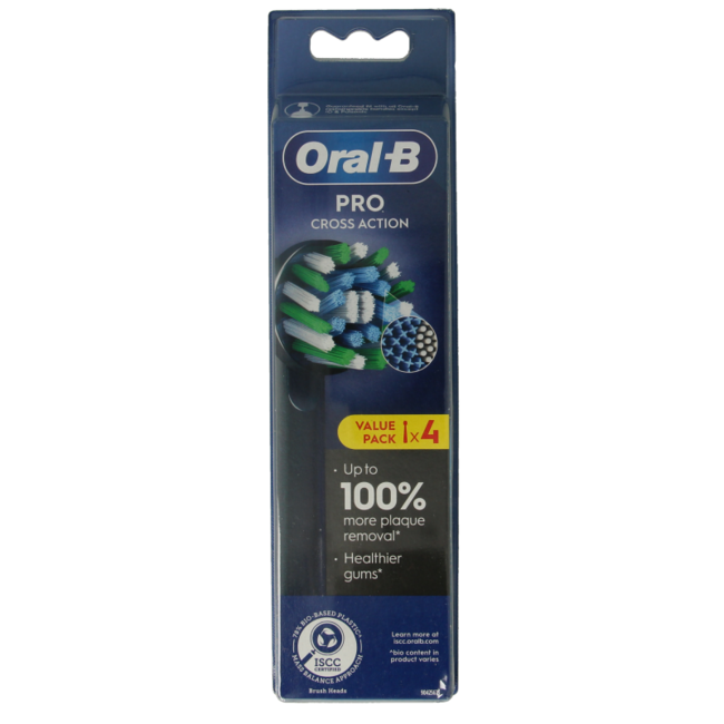 Oral-B Aufsteckbürsten Action Black, 4 Stück