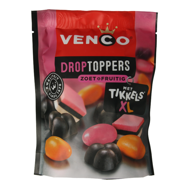 Venco Droptoppers süß & fruchtig 215 Gramm
