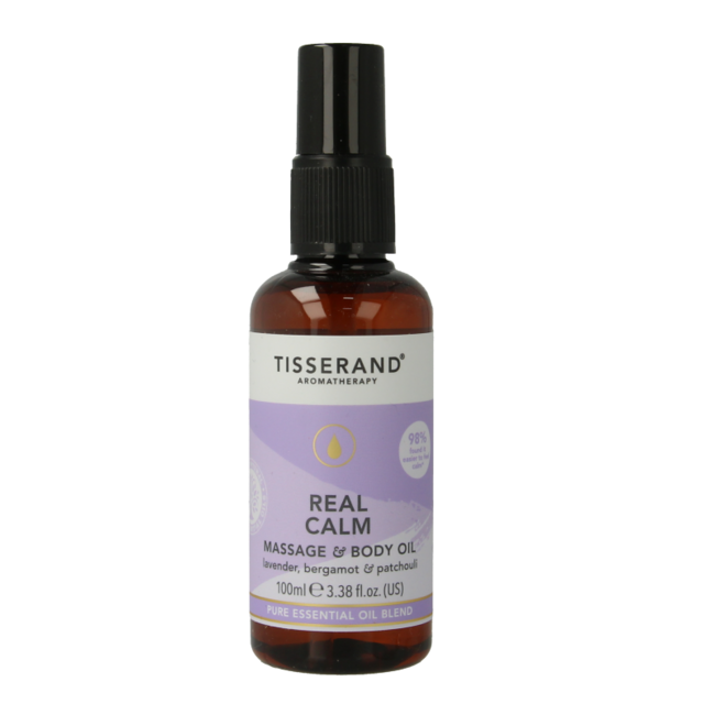 Tisserand Real calm massage & body oil 100 Milliliter