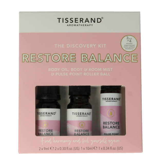 Kit scoperta Tisserand Restore Balance 1 Set