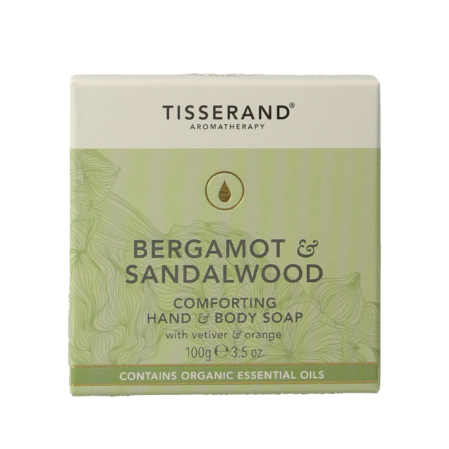 Tisserand Savon Bergamote et Bois de Santal 100 g