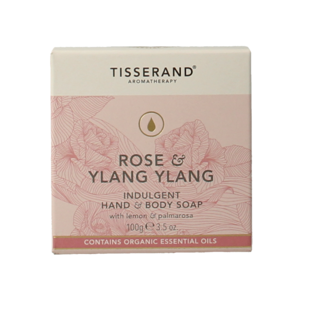 Tisserand Seife Rose & Ylang Ylang 100 Gramm