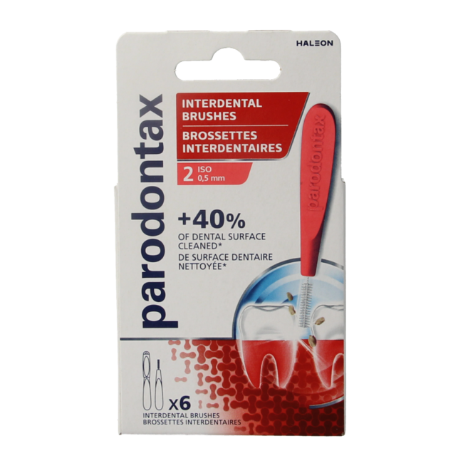 Brossettes interdentaires taille 2 6 pièces