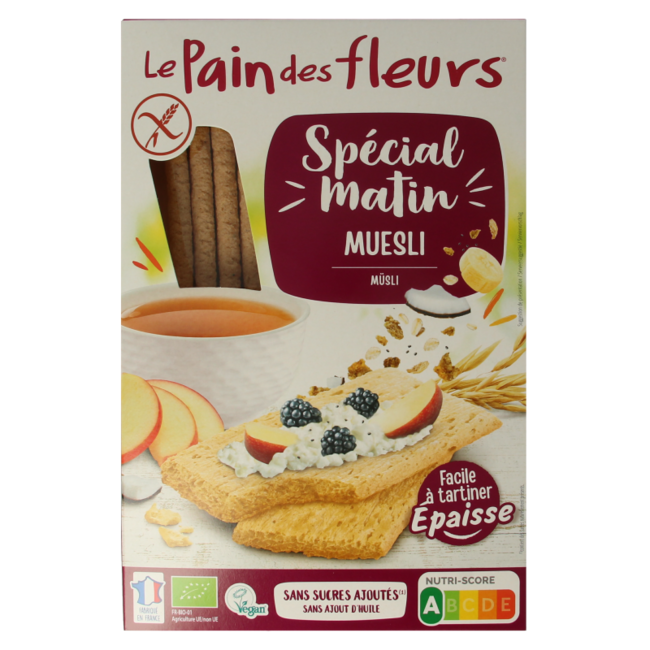Pain des Fleurs Tartines Craquantes Spécial Matin Muesli Bio 230 g
