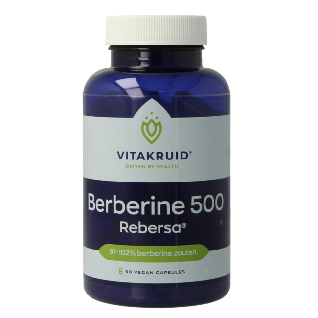 Berberine 500 Rebersa 97-102% Berberine Salts 90 Vegetarian Capsules