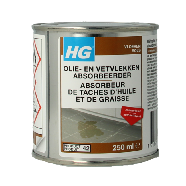 HG Absorbedor de manchas de aceite y grasa 250 ml