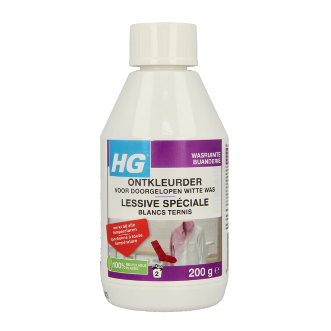 HG Decolorante para ropa blanca desteñida 200 gramos