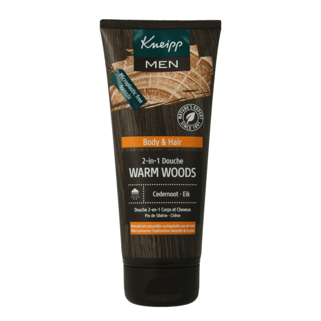Kneipp Men Body & Hair 2-in-1 Shower Gel Warm Woods 200ml