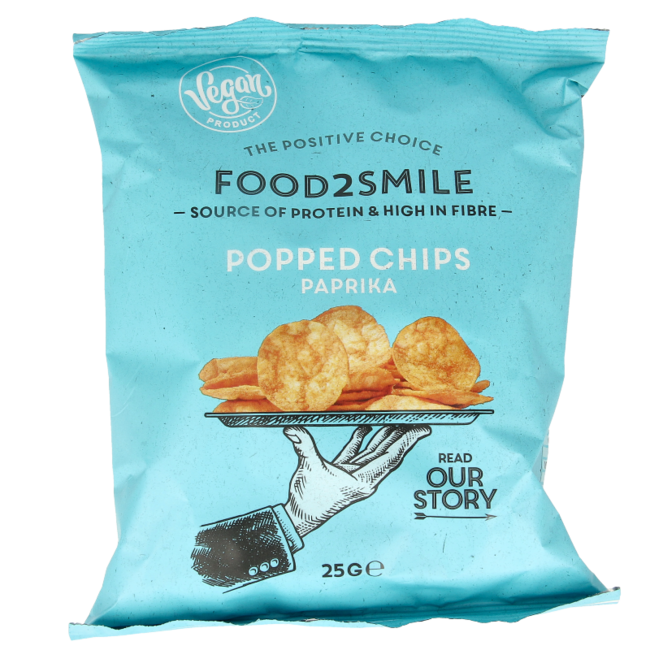 Food2Smile Chips soufflées au paprika 25 g