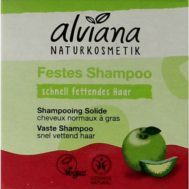 Shampoing solide Alviana pour cheveux gras 60 g