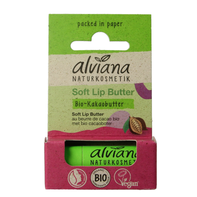 Alviana Lip butter soft met cacaoboter 5 Gram