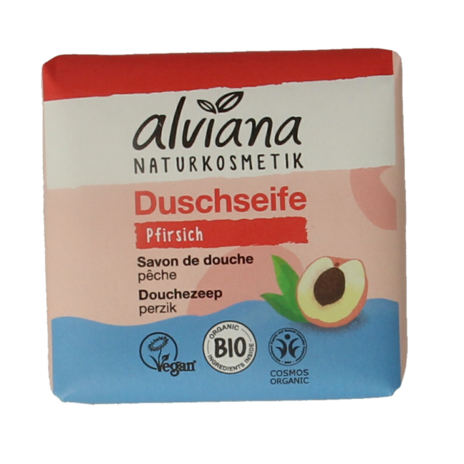 Alviana Jabón de ducha en barra melocotón 100 g