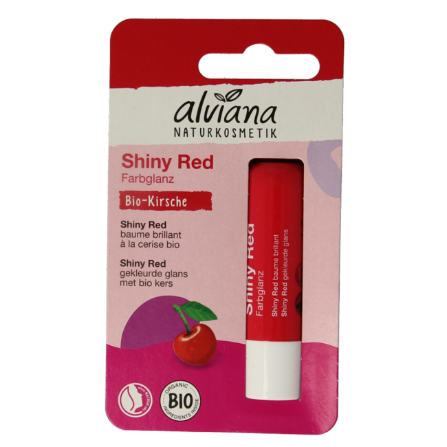 Alviana Lippenpflege Shiny Red 4,5 Gramm