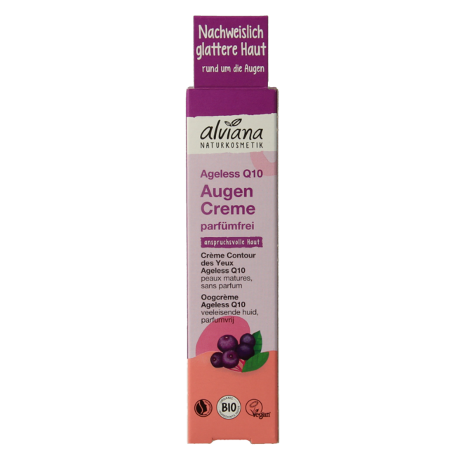 Crème contour des yeux anti-âge Q10 Alviana 15 Millilitres
