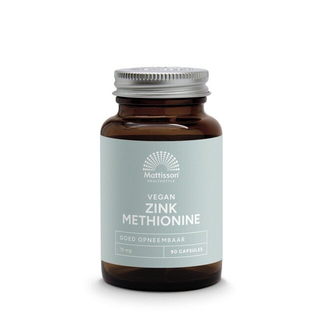 Zinc metionina 15 mg 90 cápsulas vegetales