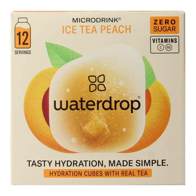 Waterdrop Microdrink Ice Tea Peach tabletki musujące 12 sztuk