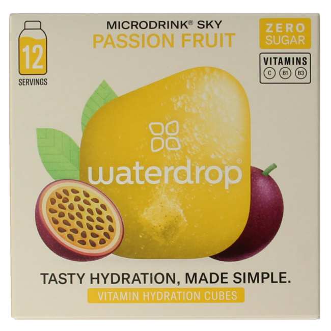 Microdrink Sky fruits de la passion, 12 comprimés effervescents