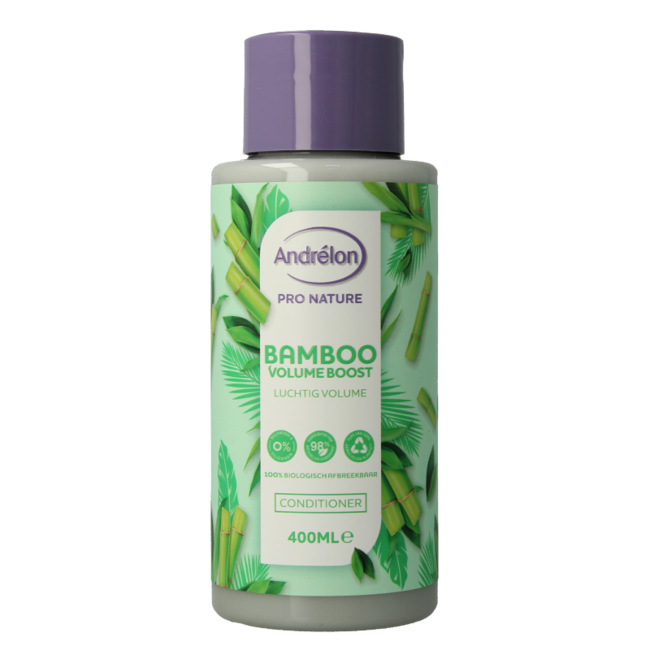 Andrelon Conditioner Pro Nature Bamboo Volume Boost 400 Milliliter