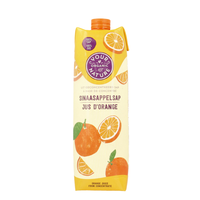 Jus d'orange bio 1 litre