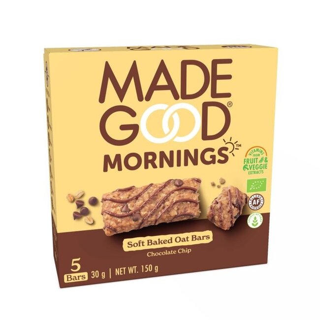 Made Good Morning bar chocolate chip bio 5 Stuks