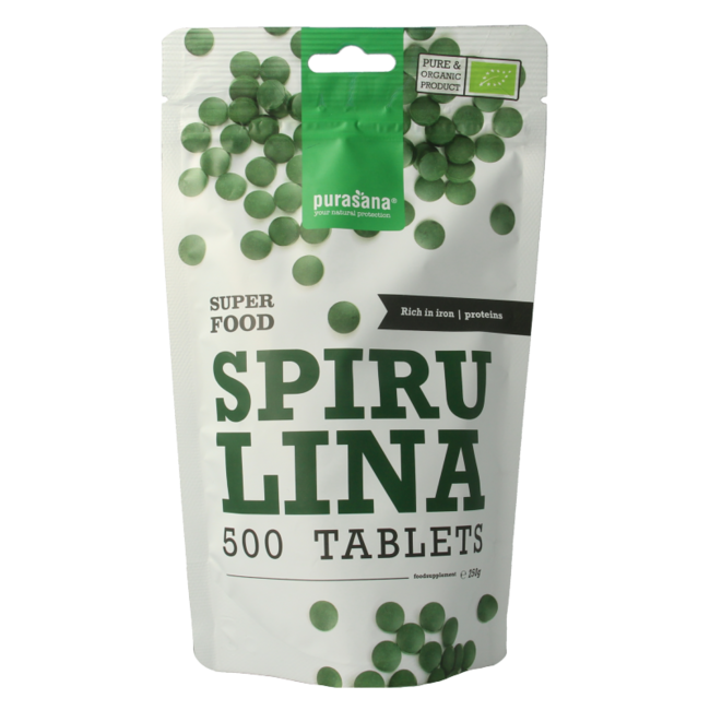 Purasana Spiruline 500 mg bio 500 comprimés
