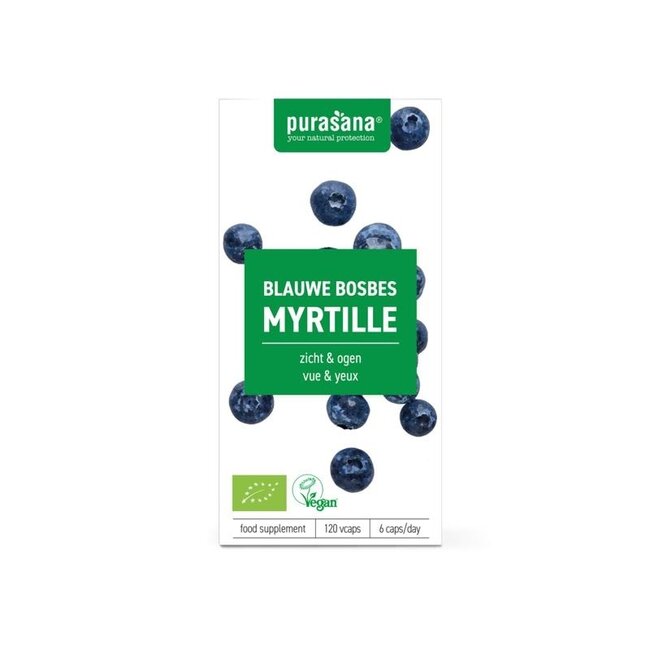 Purasana Myrtille vegan bio 120 gélules végétariennes