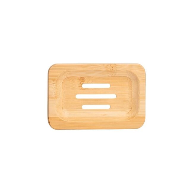 Porte-savon en bambou rectangulaire Blokzeep, 1 pièce
