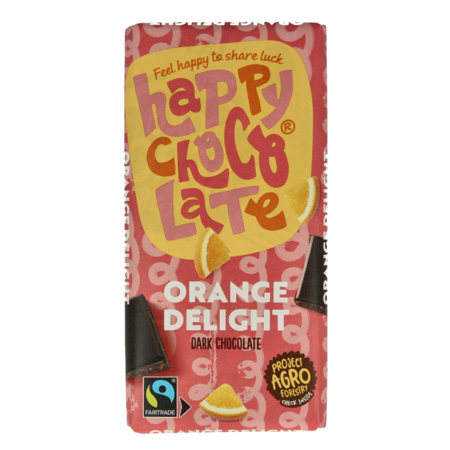 Cioccolato Fondente Biologico all'Arancia 100 Grammi