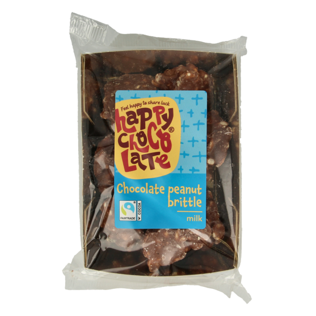 Chocolade pindarotsen melk bio 150 Gram