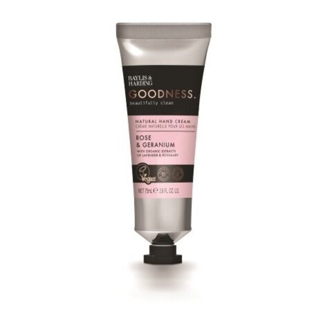 Crème pour les mains Goodness Rose & Géranium 75 ml