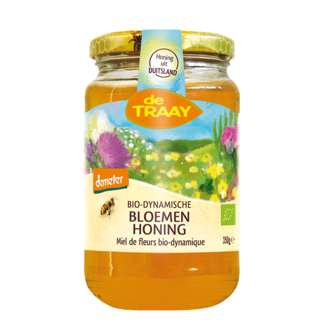 Bloemenhoning bio-dynamisch demeter bio 350 Gram