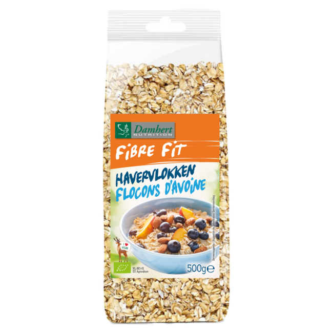 Fibre fit Haferflocken Bio 500 Gramm