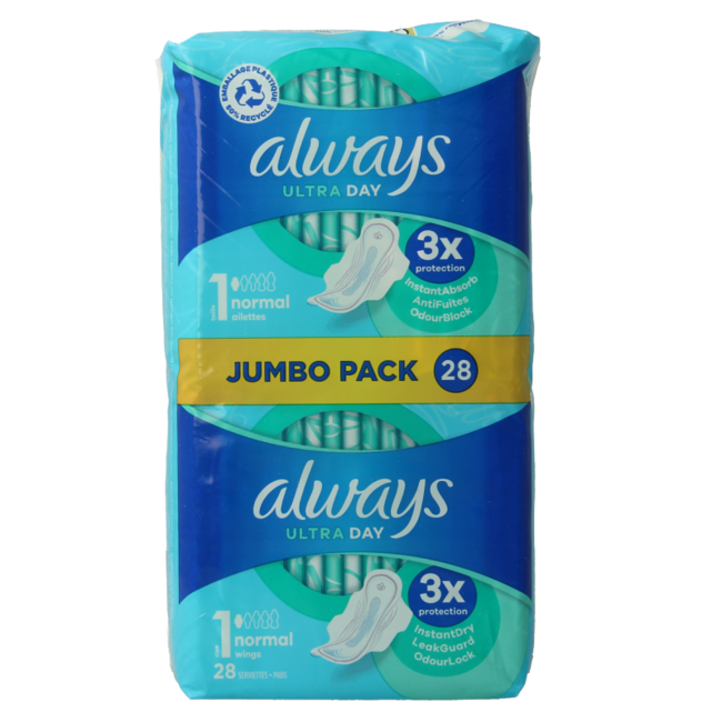 Compresas ultra normal plus 28 unidades